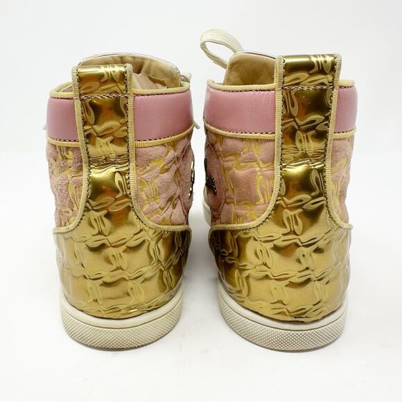 Christian Louboutin Bip Bip High Top Sneakers Shoes - Picture 4 of 12